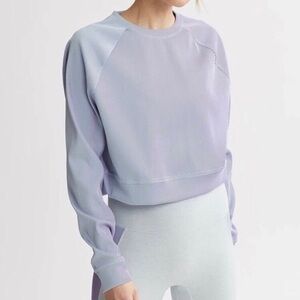 Nylora Bane Iridescent crop top pale blue purple no flaws worn once